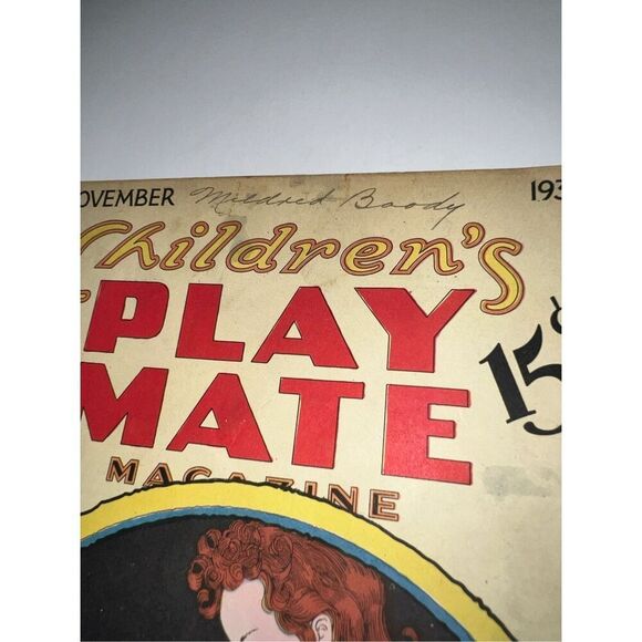 Children's Play Mate Vintage Magazine THANKSGIVING  November 1939 - Picture 2 of 12